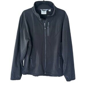 Black Diamond Full Zip‎ Soft Shell Jacket Zip Pockets Mens X-Large Black